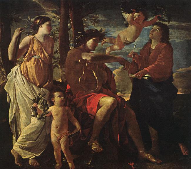 Nicolas Poussin Inspiration of the Poet China oil painting art